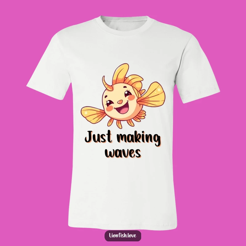 Funny Lionfish Flip T-Shirt: Make a Splash, Hilarious Funny Gift