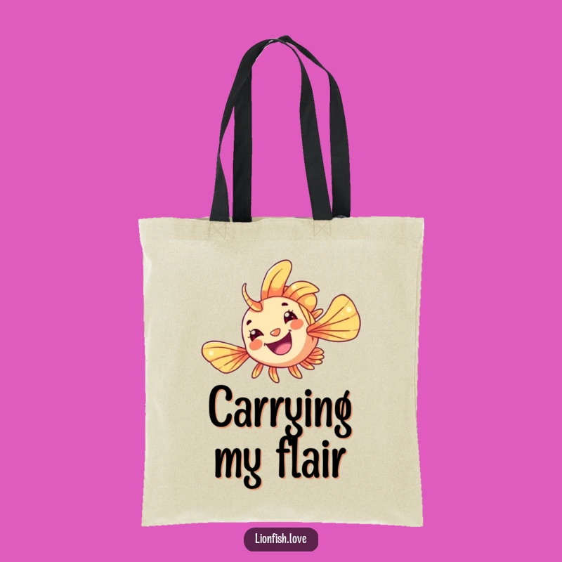 Funny Lionfish Flip Tote Bag: Carry Your Fun, Great Funny Gift